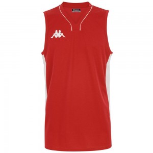 Kids' Kappa 4 Basket Cairo Tank Top Red | LN5863290