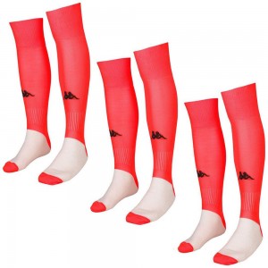 Kids' Kappa 4 Football Wulgar 3pack Socks Red | DK3704521