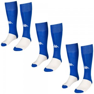 Kids' Kappa 4 Football Wulgar 3pack Socks Blue | CY0765948