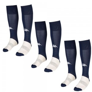 Kids' Kappa 4 Football Wulgar 3pack Socks Blue | MW4153280