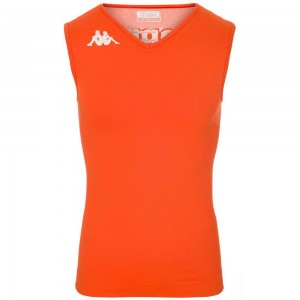 Kids' Kappa 4 Skin Kombat Nankv Tank Top Orange | BH5687094