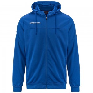 Kids' Kappa 4 Soccer Bivarov Hoodie Blue | DT7632049