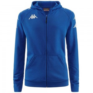 Kids' Kappa 4 Soccer Divieto Hoodie Blue | JQ6713480