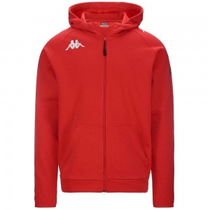 Kids' Kappa 4 Soccer Divieto Hoodie Red | NP6738419