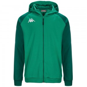 Kids' Kappa 4 Soccer Tortona Hoodie Green | OC5108462