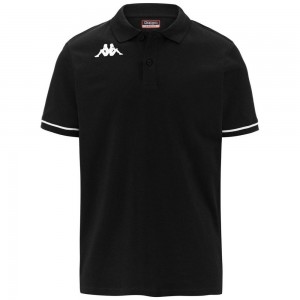 Kids' Kappa 4 Training Barli Polo Shirt Black | FV9058324