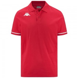 Kids' Kappa 4 Training Barli Polo Shirt Red | TW1562097