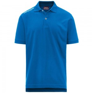 Kids' Kappa 4 Training Polo Mss Polo Shirt Blue | JT8394105