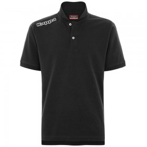 Kids' Kappa 4 Training Polo Mss Polo Shirt Black | YU1257638