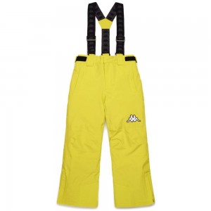 Kids' Kappa 6 Cento 689 Kid Pants Yellow | ID8216073