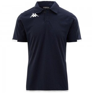 Kids' Kappa Kombat Abiacy Polo Shirt Blue | OA8549210