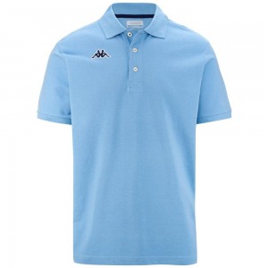 Kids' Kappa Logo Holiver Mss Polo Shirt Blue | YT3612074