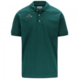 Kids' Kappa Logo Holiver Mss Polo Shirt Green | GD0982573