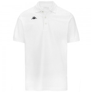 Kids' Kappa Logo Holiver Mss Polo Shirt White | OZ1796042