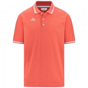 Kids' Kappa Logo Maltax 5 Mss Polo Shirt Orange | NJ2419087