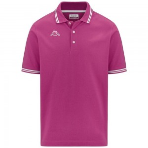 Kids' Kappa Logo Maltax 5 Mss Polo Shirt Pink | LC9283501