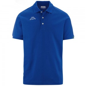 Kids' Kappa Logo Maltaxita Mss Polo Shirt Blue | WC1903647