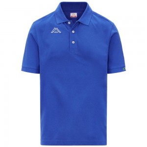 Kids' Kappa Logo Maltaxita Mss Polo Shirt Blue | VL8604537