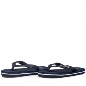 Kids' Kappa Logo Moker Kid Flip Flops Blue | AK8315069