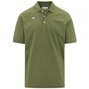 Kids' Kappa Logo Sharas Mss Polo Shirt Green | GY8120437