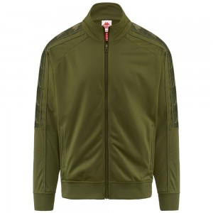 Men Kappa 222 Banda 10 Light Jacket Green | DF5368402