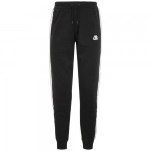 Men Kappa 222 Banda Alanz Pants Black | SY9168402