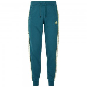 Men Kappa 222 Banda Alanz Pants Green | SA7893604