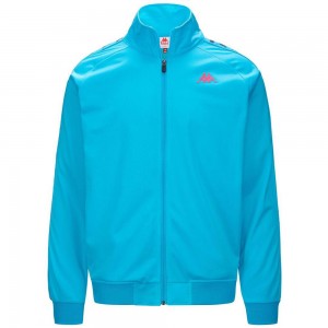 Men Kappa 222 Banda Anniston Degrade Jacket Turquoise | XM5632814