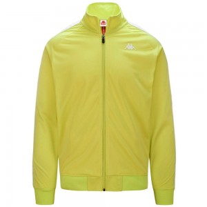 Men Kappa 222 Banda Anniston Slim Jacket Yellow | OX3276410