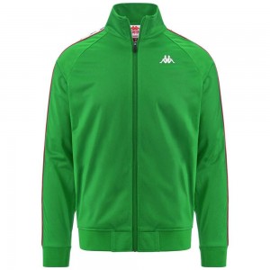 Men Kappa 222 Banda Anniston Slim Jacket Green | MJ2306541