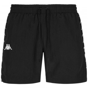 Men Kappa 222 Banda Coney Swimwear Black | BV2690734