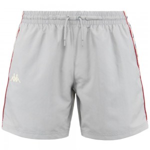 Men Kappa 222 Banda Coney Swimwear Grey | JS8170596