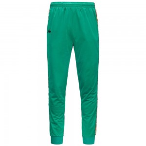 Men Kappa 222 Banda Rastoria Graphiktape Pants Green | TV3192584