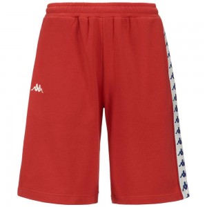 Men Kappa 222 Banda Surro Shorts Red | EC0874953