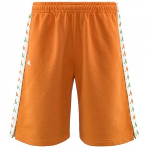 Men Kappa 222 Banda Treadsi Shorts Orange | PV3621574