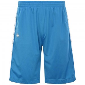 Men Kappa 222 Banda Treadwellz Shorts Blue | DO7836412