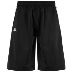 Men Kappa 222 Banda Treadwellzi Shorts Black | EB2957863