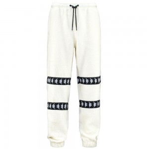 Men Kappa 222 Banda Vert Pants White | JA6315897