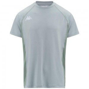 Men Kappa 3 Cento 3 17 T-Shirt Grey | CU9072314