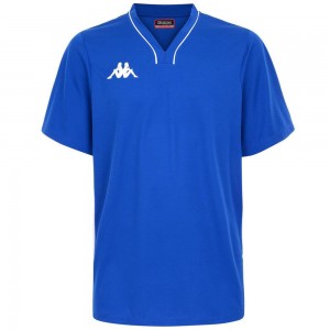 Men Kappa 4 Basket Calascia Jersey Blue | SX7612045