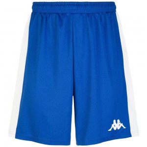 Men Kappa 4 Basket Caluso Shorts Blue | PU7295638