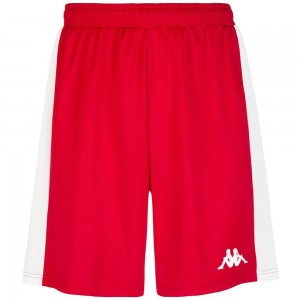 Men Kappa 4 Basket Caluso Shorts Red | XA4789501