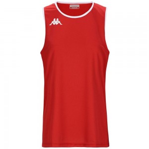 Men Kappa 4 Basket Danco Jersey Red | JO0597834