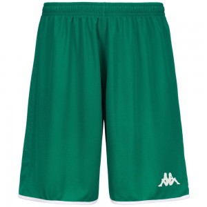 Men Kappa 4 Basket Dumpo Shorts Green | QY7136048