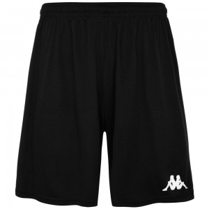 Men Kappa 4 Football Borgo Shorts Black | ZK7956483