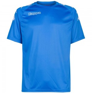 Men Kappa 4 Football Castolo Jersey Blue | SV0958642