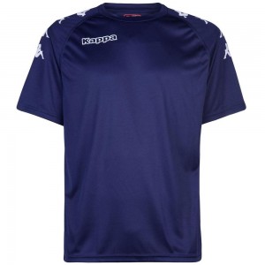 Men Kappa 4 Football Castolo Jersey Navy | WQ4792685