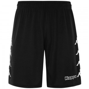 Men Kappa 4 Football Curchet Shorts Black | NS3062147