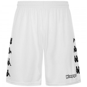 Men Kappa 4 Football Curchet Shorts White | VK3198025