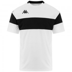 Men Kappa 4 Football Dareto Jersey White | XE4396710